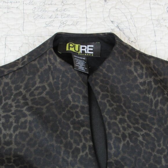 NEW PURE Essence Art-to-Wear lagenlook whimsygoth leopard ponte jacket S - Picture 2 of 6